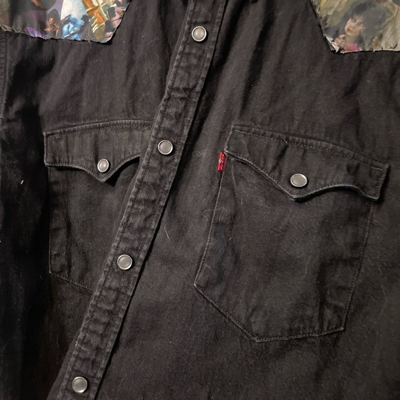 Levi’s Elvira cropped handmade shacket - Picture 2 of 6